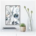 Picture of Dainty Bloom Gray I  _GroupedProduct_Rectangle_Portrait_Canvas_Framed_
