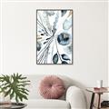 Picture of Dainty Bloom Gray I  _GroupedProduct_Rectangle_Portrait_Canvas_Framed_