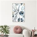 Picture of Dainty Bloom Gray I  _GroupedProduct_Rectangle_Portrait_Canvas_Framed_