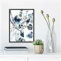 Picture of Dainty Bloom Gray II  _GroupedProduct_Rectangle_Portrait_Canvas_Framed_
