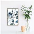 Picture of Dainty Bloom Gray II  _GroupedProduct_Rectangle_Portrait_Canvas_Framed_