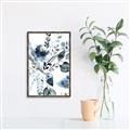 Picture of Dainty Bloom Gray II  _GroupedProduct_Rectangle_Portrait_Canvas_Framed_