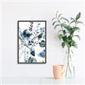 Picture of Dainty Bloom Gray II  _GroupedProduct_Rectangle_Portrait_Canvas_Framed_