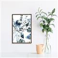 Picture of Dainty Bloom Gray II  _GroupedProduct_Rectangle_Portrait_Canvas_Framed_