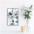 Picture of Dainty Bloom Gray II  _GroupedProduct_Rectangle_Portrait_Canvas_Framed_