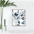 Picture of Dainty Bloom Gray II  _GroupedProduct_Rectangle_Portrait_Canvas_Framed_