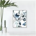 Picture of Dainty Bloom Gray II  _GroupedProduct_Rectangle_Portrait_Canvas_Framed_