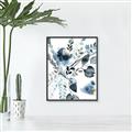 Picture of Dainty Bloom Gray II  _GroupedProduct_Rectangle_Portrait_Canvas_Framed_