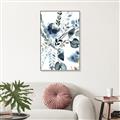 Picture of Dainty Bloom Gray II  _GroupedProduct_Rectangle_Portrait_Canvas_Framed_