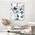 Picture of Dainty Bloom Gray II  _GroupedProduct_Rectangle_Portrait_Canvas_Framed_