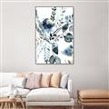 Picture of Dainty Bloom Gray II  _GroupedProduct_Rectangle_Portrait_Canvas_Framed_