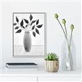 Picture of Black Vase Botanical I _GroupedProduct_Rectangle_Portrait_Canvas_Framed_