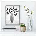 Picture of Black Vase Botanical I _GroupedProduct_Rectangle_Portrait_Canvas_Framed_