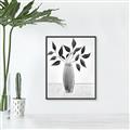 Picture of Black Vase Botanical I _GroupedProduct_Rectangle_Portrait_Canvas_Framed_