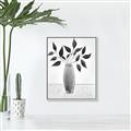 Picture of Black Vase Botanical I _GroupedProduct_Rectangle_Portrait_Canvas_Framed_