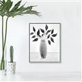 Picture of Black Vase Botanical I _GroupedProduct_Rectangle_Portrait_Canvas_Framed_