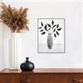 Picture of Black Vase Botanical I _GroupedProduct_Rectangle_Portrait_Canvas_Framed_