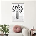 Picture of Black Vase Botanical I _GroupedProduct_Rectangle_Portrait_Canvas_Framed_
