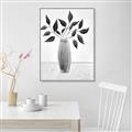 Picture of Black Vase Botanical I _GroupedProduct_Rectangle_Portrait_Canvas_Framed_