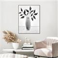 Picture of Black Vase Botanical I _GroupedProduct_Rectangle_Portrait_Canvas_Framed_
