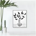 Picture of Black Vase Botanical II _GroupedProduct_Rectangle_Portrait_Canvas_Framed_