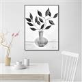 Picture of Black Vase Botanical II _GroupedProduct_Rectangle_Portrait_Canvas_Framed_
