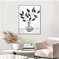 Picture of Black Vase Botanical II _GroupedProduct_Rectangle_Portrait_Canvas_Framed_