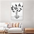Picture of Black Vase Botanical II _GroupedProduct_Rectangle_Portrait_Canvas_Framed_