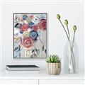 Picture of Bright Cabbage Florals _GroupedProduct_Rectangle_Portrait_Canvas_Framed_