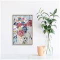 Picture of Bright Cabbage Florals _GroupedProduct_Rectangle_Portrait_Canvas_Framed_