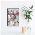 Picture of Bright Cabbage Florals _GroupedProduct_Rectangle_Portrait_Canvas_Framed_