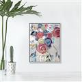 Picture of Bright Cabbage Florals _GroupedProduct_Rectangle_Portrait_Canvas_Framed_