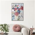 Picture of Bright Cabbage Florals _GroupedProduct_Rectangle_Portrait_Canvas_Framed_
