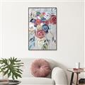 Picture of Bright Cabbage Florals _GroupedProduct_Rectangle_Portrait_Canvas_Framed_