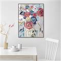 Picture of Bright Cabbage Florals _GroupedProduct_Rectangle_Portrait_Canvas_Framed_