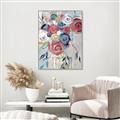 Picture of Bright Cabbage Florals _GroupedProduct_Rectangle_Portrait_Canvas_Framed_