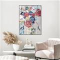Picture of Bright Cabbage Florals _GroupedProduct_Rectangle_Portrait_Canvas_Framed_