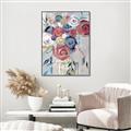 Picture of Bright Cabbage Florals _GroupedProduct_Rectangle_Portrait_Canvas_Framed_