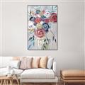 Picture of Bright Cabbage Florals _GroupedProduct_Rectangle_Portrait_Canvas_Framed_