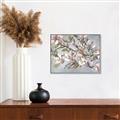 Picture of Pink Mangnolias Branch II _GroupedProduct_Rectangle_Landscape_Canvas_Framed_