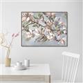 Picture of Pink Mangnolias Branch II _GroupedProduct_Rectangle_Landscape_Canvas_Framed_