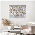 Picture of Pink Mangnolias Branch II _GroupedProduct_Rectangle_Landscape_Canvas_Framed_