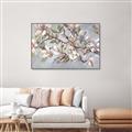 Picture of Pink Mangnolias Branch II _GroupedProduct_Rectangle_Landscape_Canvas_Framed_