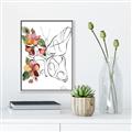 Picture of Floral Butterfly I _GroupedProduct_Rectangle_Portrait_Canvas_Framed_