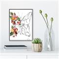 Picture of Floral Butterfly I _GroupedProduct_Rectangle_Portrait_Canvas_Framed_