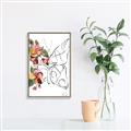 Picture of Floral Butterfly I _GroupedProduct_Rectangle_Portrait_Canvas_Framed_