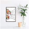 Picture of Floral Butterfly I _GroupedProduct_Rectangle_Portrait_Canvas_Framed_