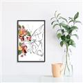 Picture of Floral Butterfly I _GroupedProduct_Rectangle_Portrait_Canvas_Framed_