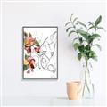 Picture of Floral Butterfly I _GroupedProduct_Rectangle_Portrait_Canvas_Framed_