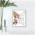 Picture of Floral Butterfly I _GroupedProduct_Rectangle_Portrait_Canvas_Framed_